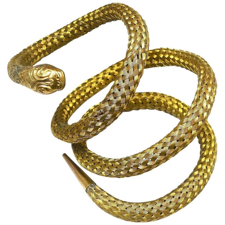 Vintage Snake Coil Arm Bracelet at 1stDibs snake coil bracelet, snake
