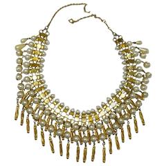 Vintage Couture Signed 1980s Christian Dior Pearl Drop Necklace 8