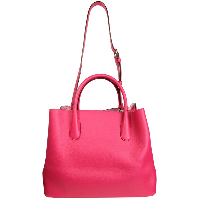 Christian Dior Pink Calfskin 'Open Bar' Large Convertible Tote Bag at ...