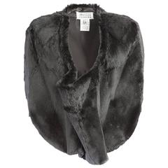 20th Century Maison Martin Margiela Rabbit Fur Cropped Poncho 5