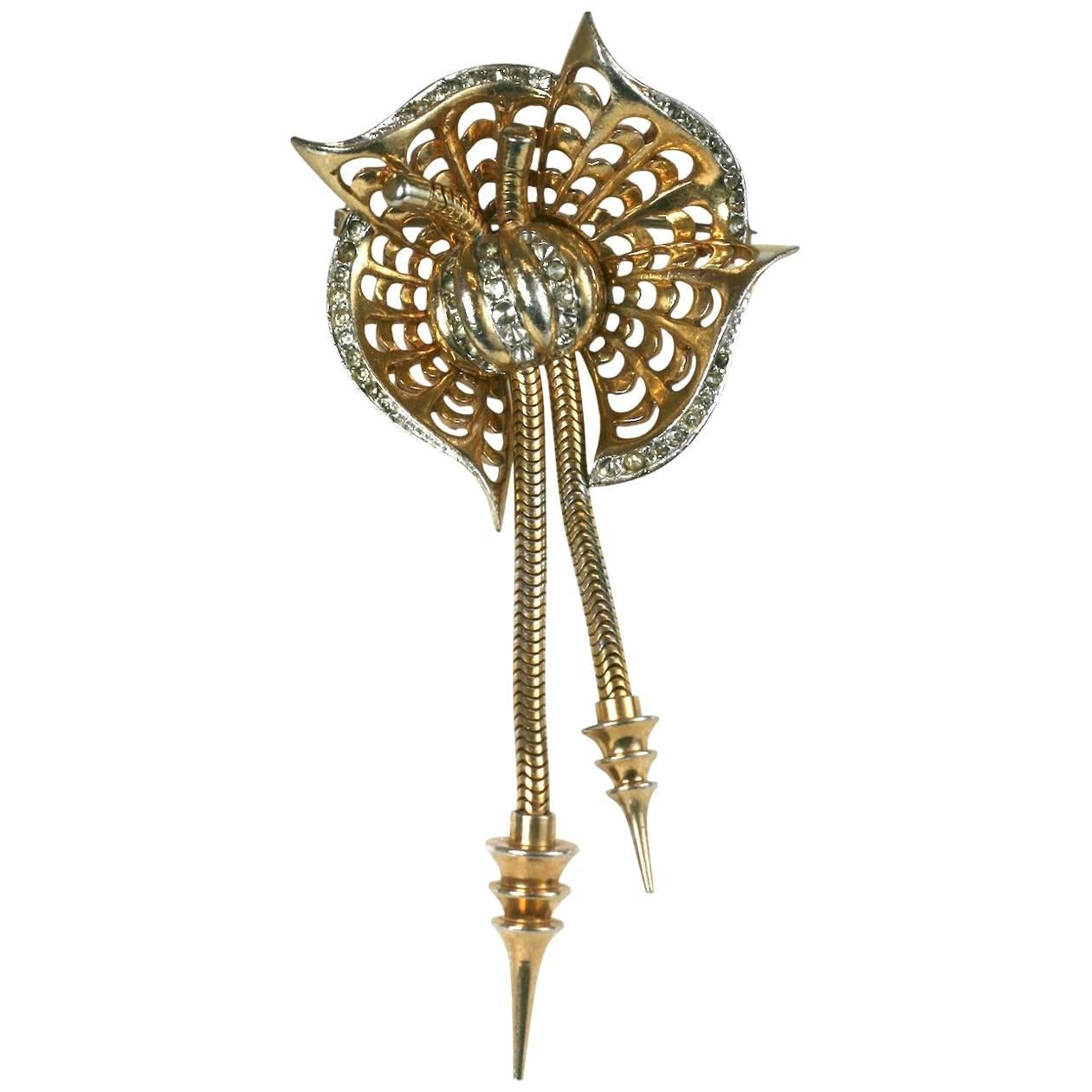 Marcel Boucher Retro Dangle Brooch