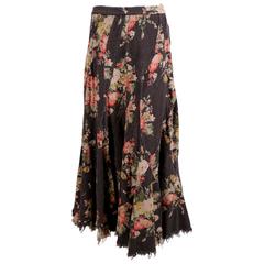 2003 JUNYA WATANABE Comme Des Garcons floral seamed runway skirt 11