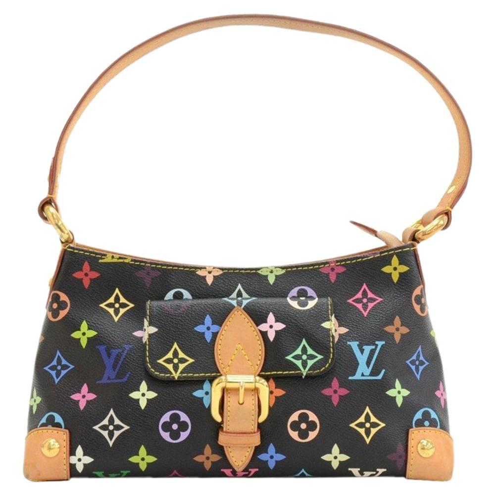 Louis Vuitton Eliza Black Multicolor Monogram Canvas Hand Bag