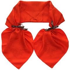 Rare Hermes Silk Scarf De La Citrouille A La Caleche Sophie Koechlin Orange 90cm 5