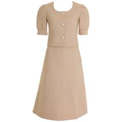 1960s MILA SCHÖN Striped Skirt Suit 