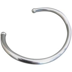 Vintage Silver Modernist Mid Century Choker Necklace Danish