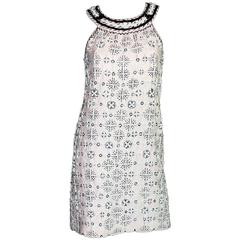 Emilio Pucci Blush Embroidered Cocktail Dress 9