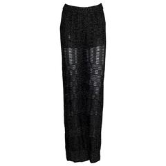 Missoni Crochet Knit Lurex Palazzo Pants 8