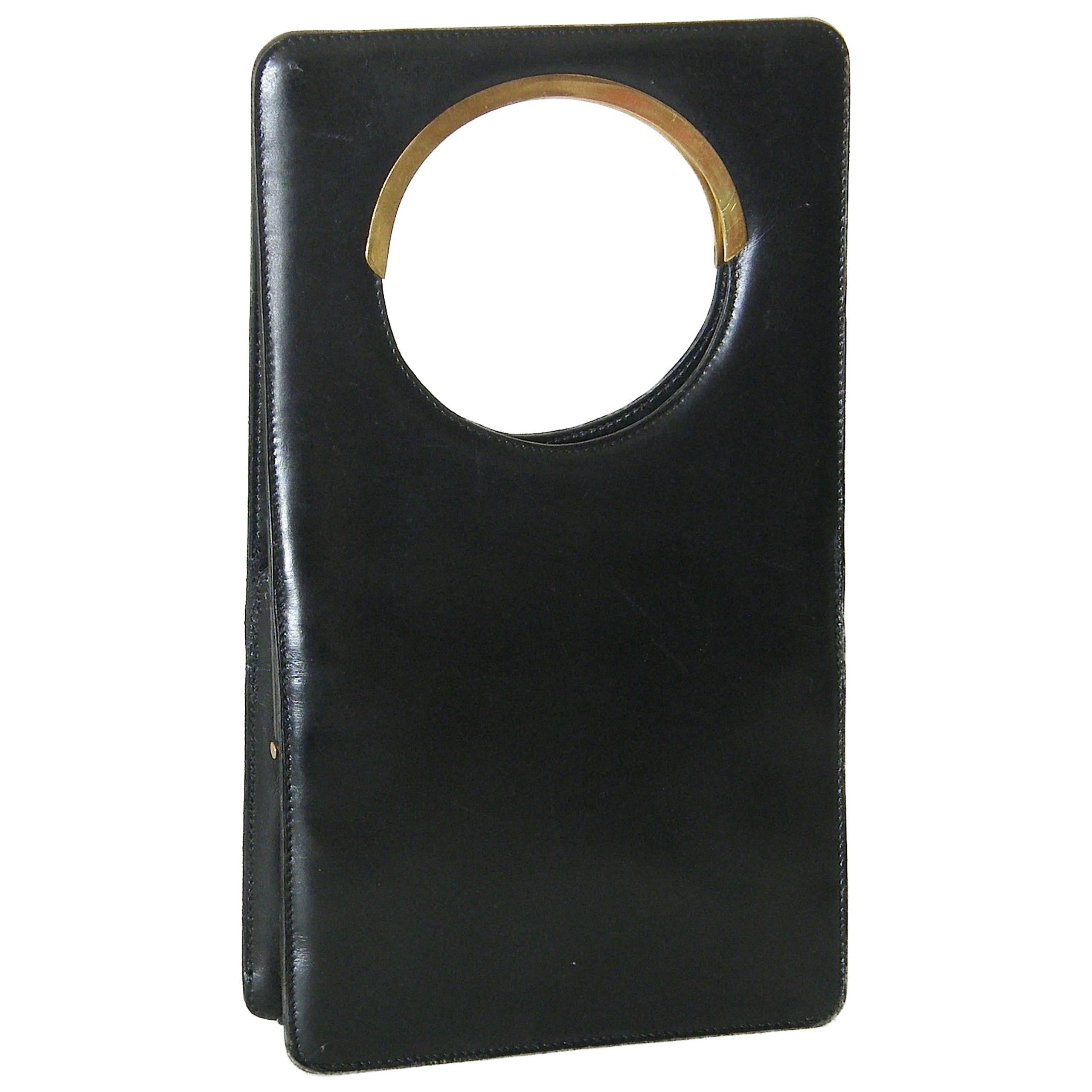 Pierre Cardin Black Leather Handbag