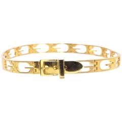 Gucci Gold Logo Link Belt sz EU70 8