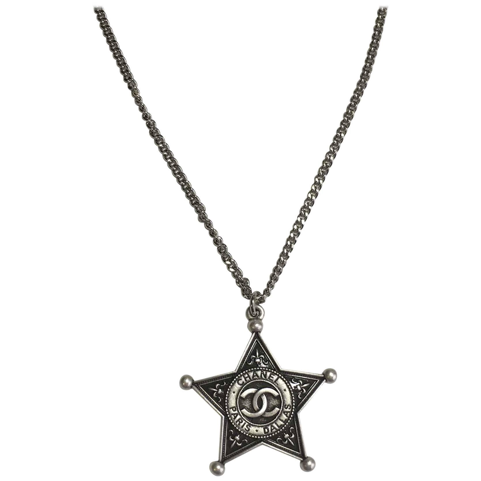 Chanel Necklace from Paris-Dallas Collection in Silver Plated Metal