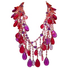 Carlo Zini Milano Multicolored Long Necklace