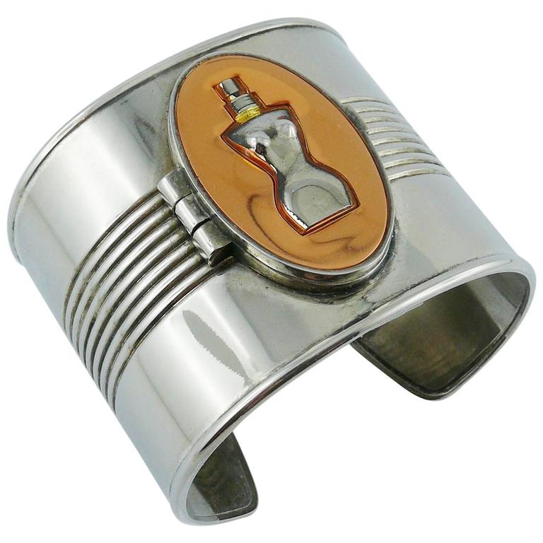 Jean Paul Gaultier 1990s Iconic Tin Can Cuff Bracelet at 1stDibs