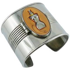 Jean Paul Gaultier 1990s Iconic Tin Can Cuff Bracelet