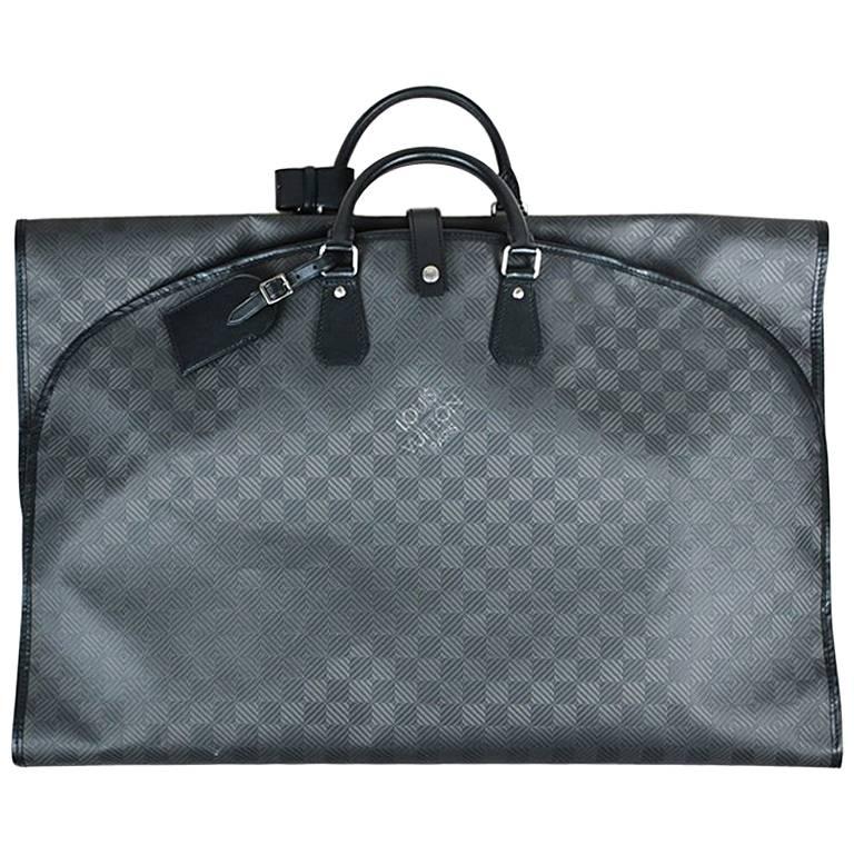 Louis Vuitton Black Leather Carbon Fiber Damier "Garment i8 Bag" For Sale