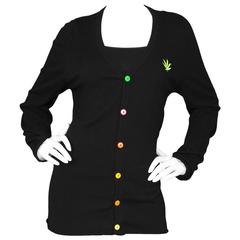 Lucien Pellat-Finet Black Cashmere Cardigan sz S 3