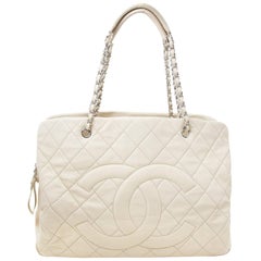 Chanel Beige Leather Grand Shopping Tote
