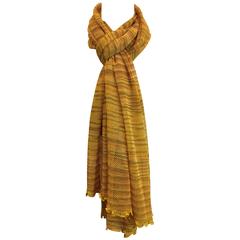 Missoni Yellow Stripe Scarf 9