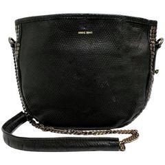 Anine Bing Black Leather Studded Crossbody Bag 8