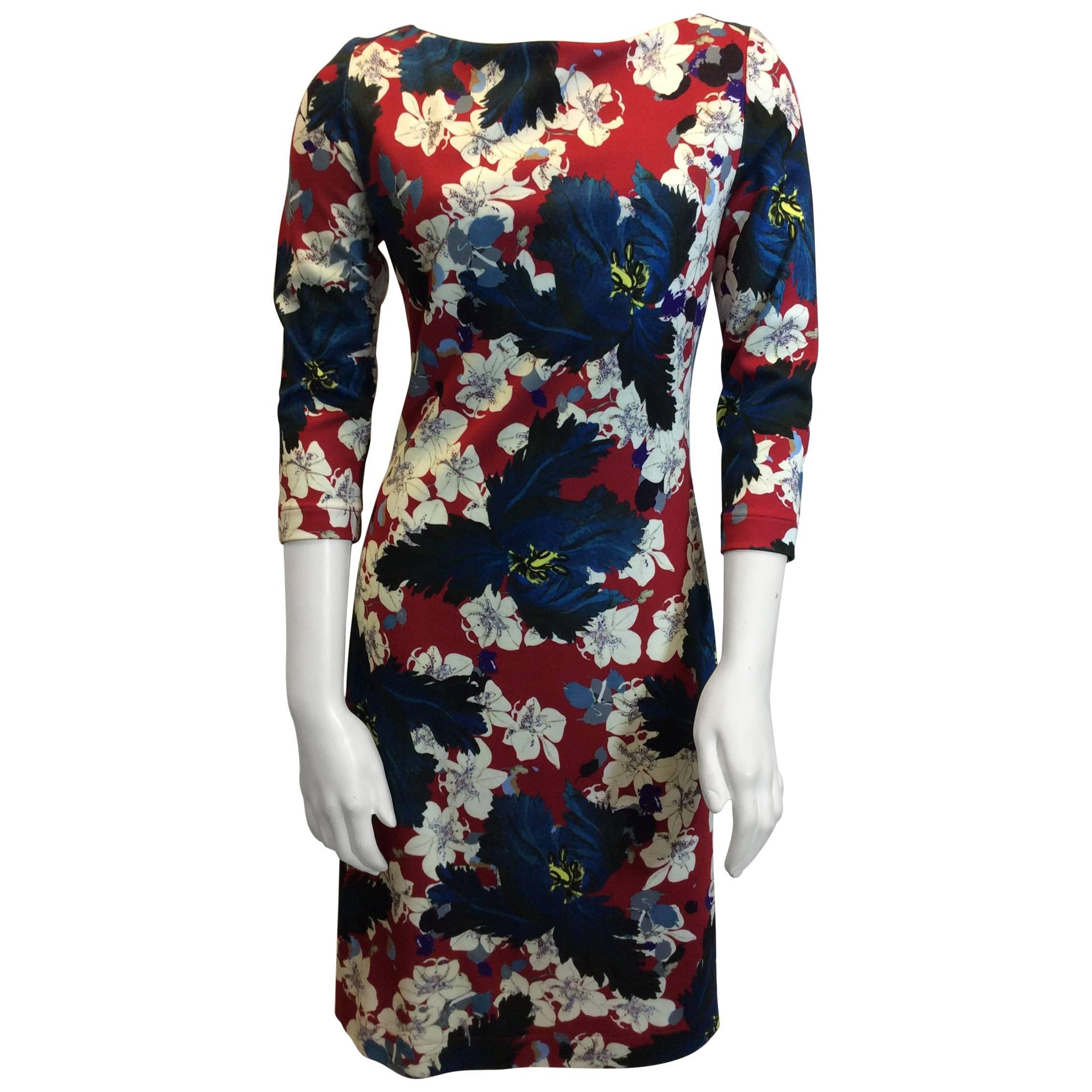Erdem Floral Jersey Dress For Sale