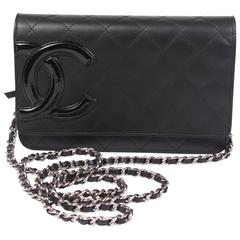 Chanel Ligne Cambon Wallet On Chain Bag - black 