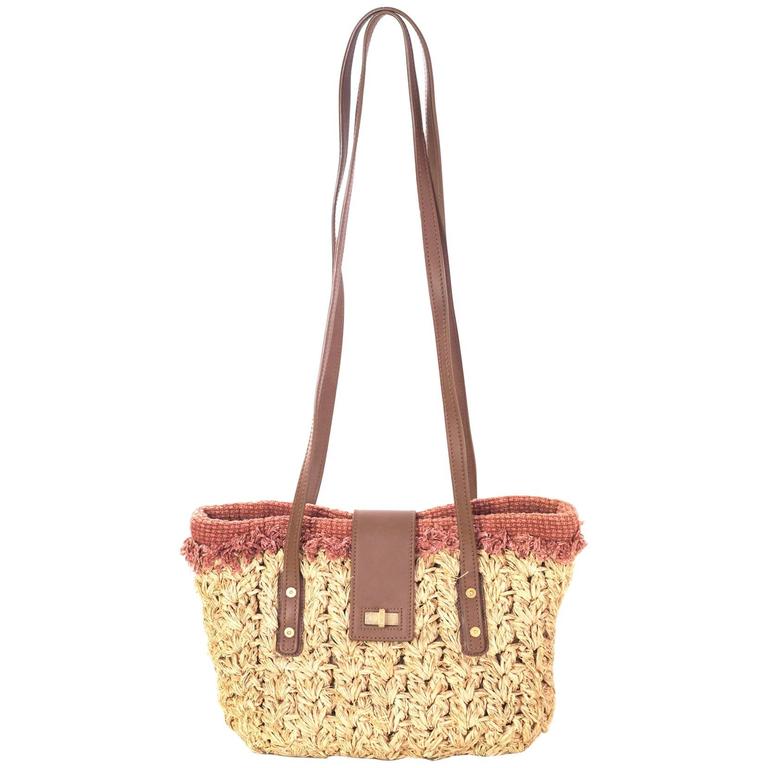Chanel Braided Raffia Straw Reissue 2.55 Tote Bag rt. $2,900 at 1stDibs |  novelty medallions melbourne