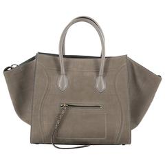 Celine Phantom Handbag Crocodile Embossed Nubuck Medium 2
