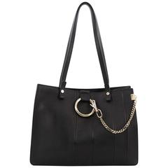 Used Chloe Faye Tote Stitched Leather Small 