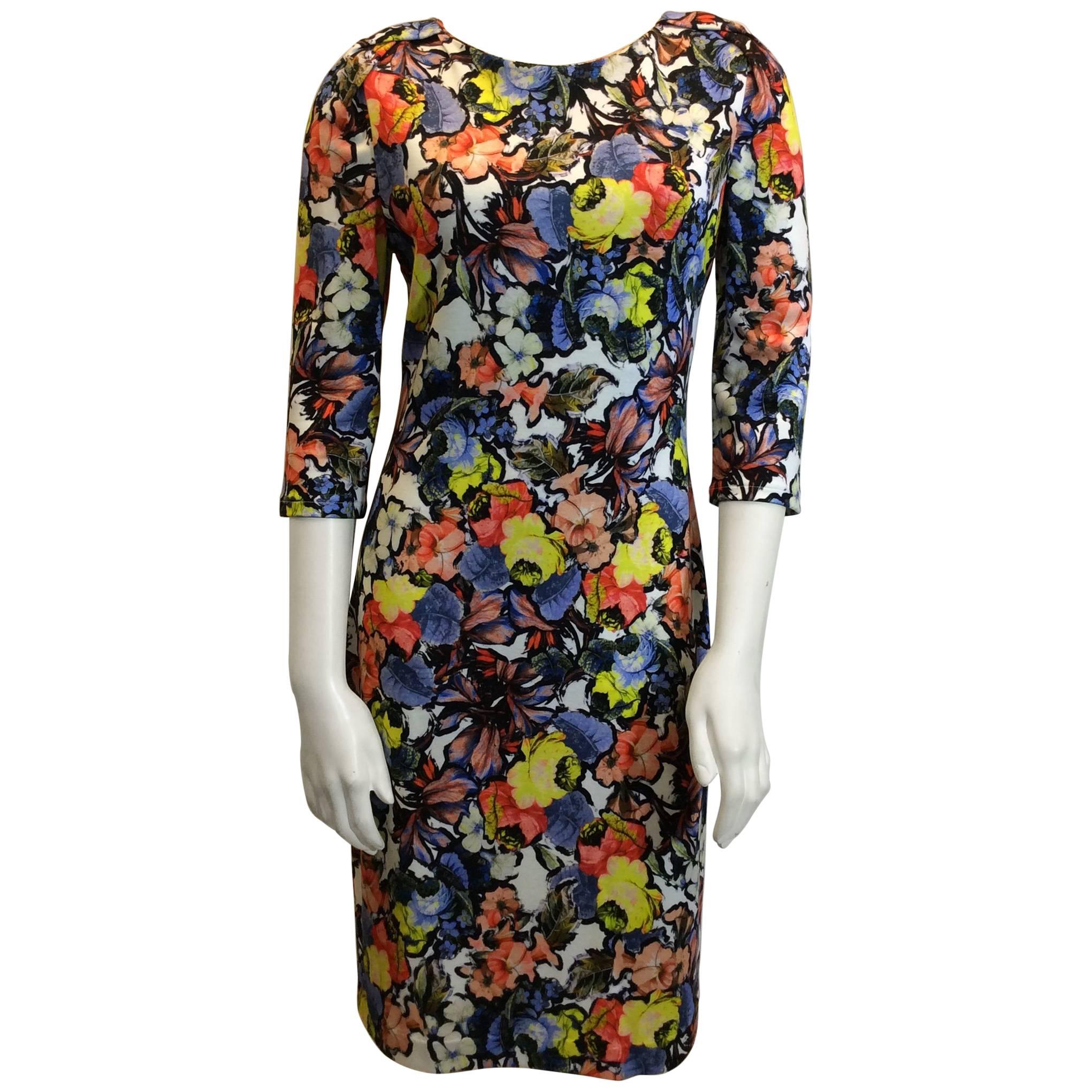 Erdem NWT Floral Wilhelmina Jersey Dress  For Sale