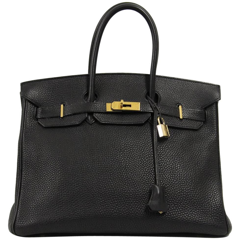 2004 Hermès Black Togo Leather Birkin:: 35 cm