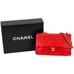 Chanel Coral Quilted Double Flap 10" Bag