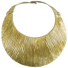 Tom Ford Huge Sterling Vermeil Statement Collar Necklace 1