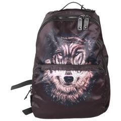 VALENTINO GARAVANI Black WOLF Print BACKPACK 11