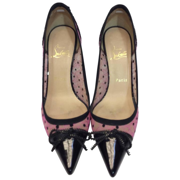 christian louboutin heels pink
