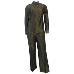 Alexander McQueen 1990's Unique 'Back to Front' Two Tone Shirt Suit 4