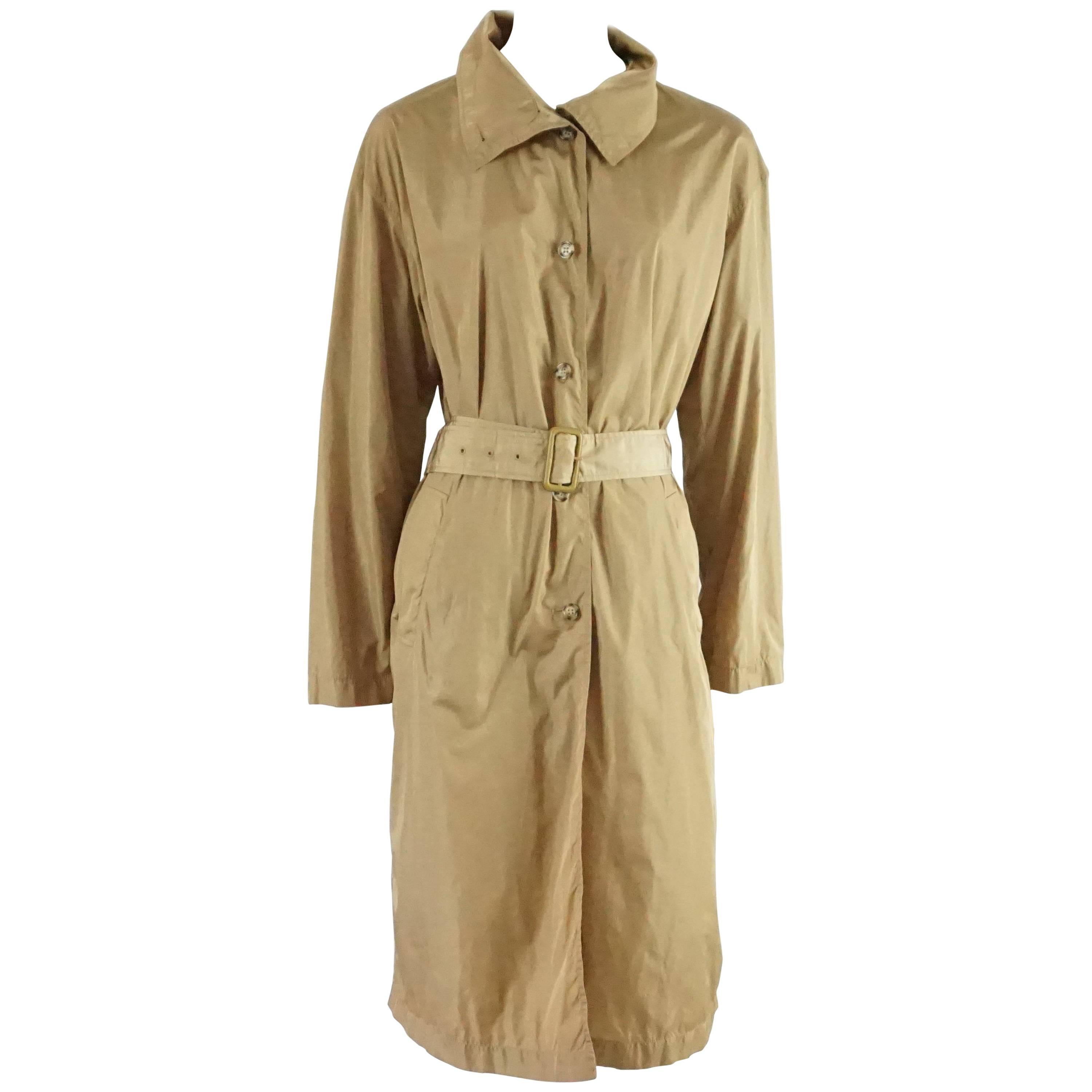 Prada Tan Trench and Rain Coat - 42