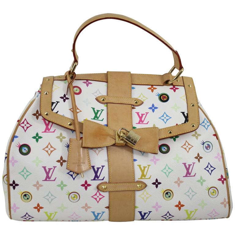Louis Vuitton Nulmbered limited Edition &quot;Eye Love You&quot; Murakami bag For Sale at 1stdibs