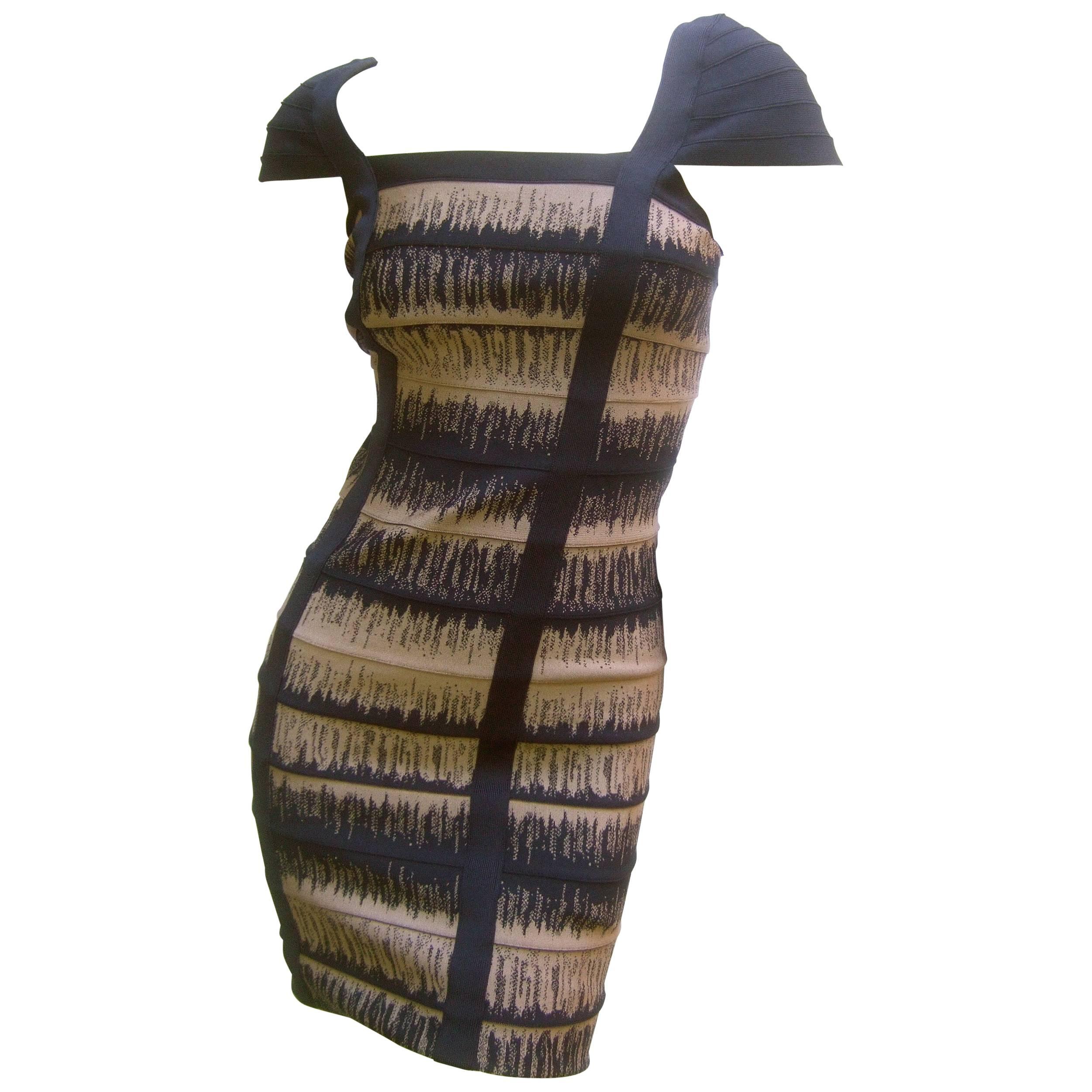 Herve Leger Iconic Sexy Knit Bandage Dress Size Small