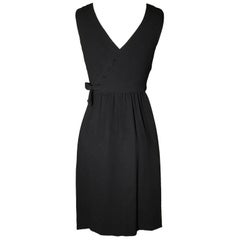 1960er Lanz Originals Kleines schwarzes Kleid mit Knopfleiste aus Bullocks of Wilshire