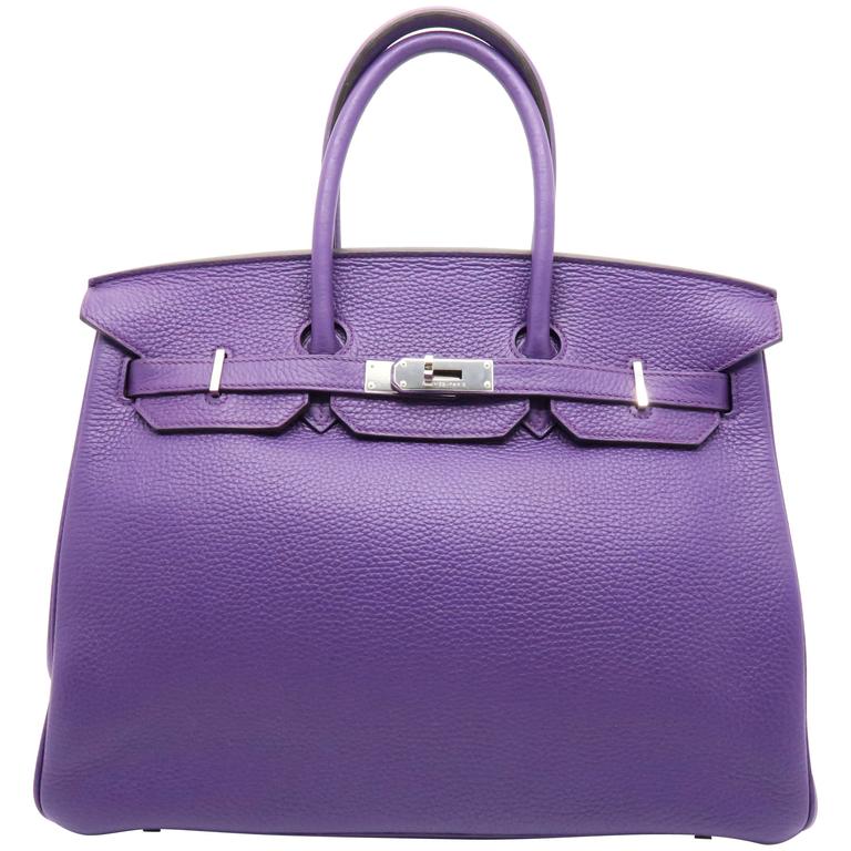 Hermès Birkin 35 Clemence Ultraviolet