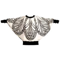 Jean Paul Gaultier Art Nouveau Batwing Top