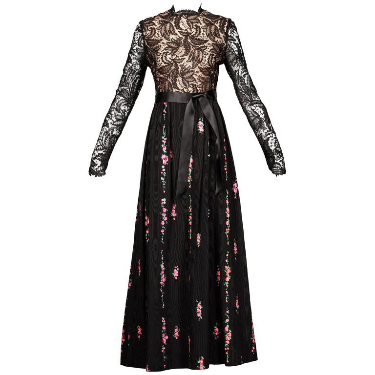 chinese dress ladies Mocha Brown Lace Balloon Sleeve Long Dress – Vintage Fairytale Style Brown / M main image 1