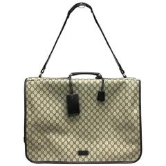 Gucci Web Supreme GG Garment Bag Cover Travel Light brown Metal