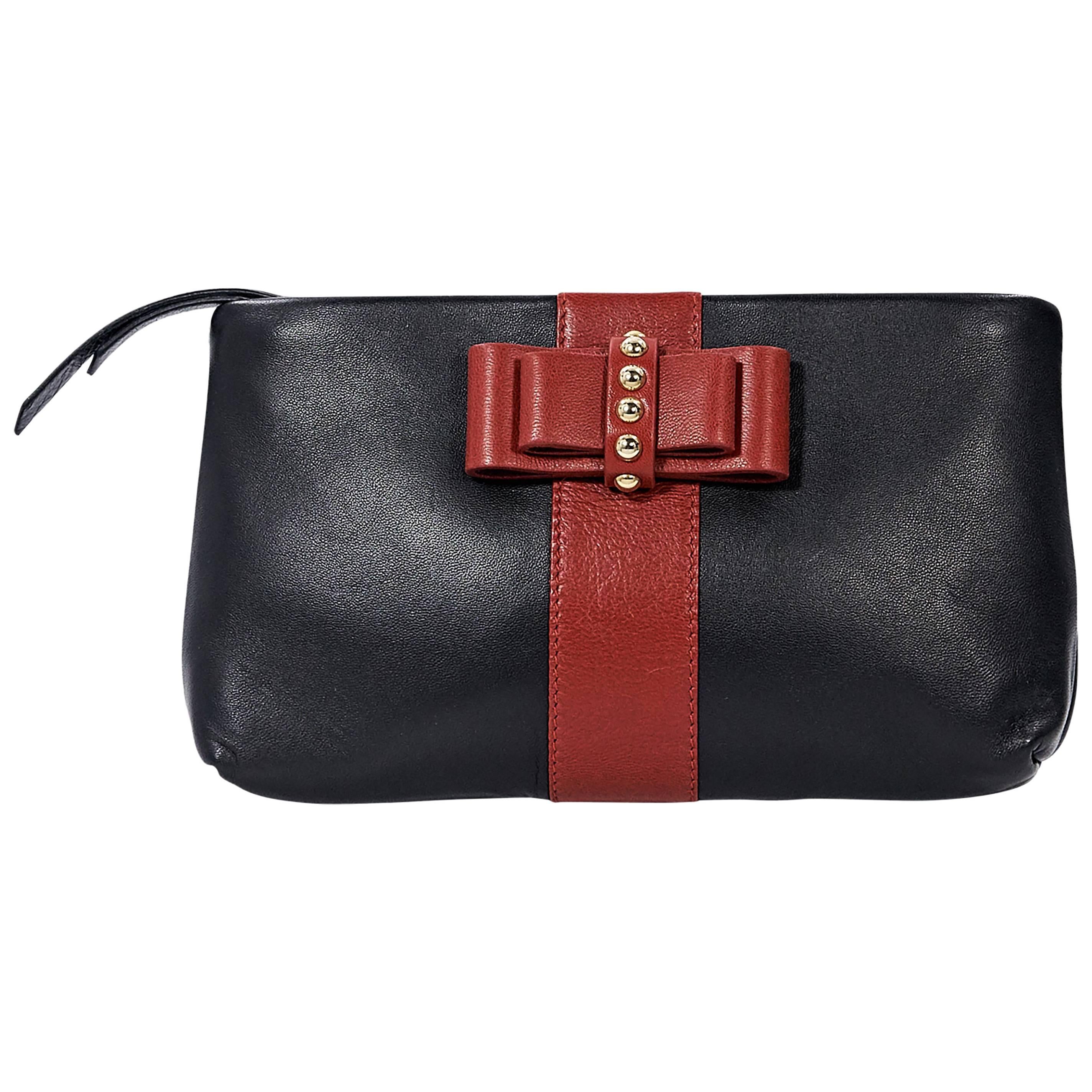 Black & Red Christian Louboutin Charity Clutch