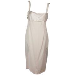 Ivory Valentino Silk Sleeveless Dress 4