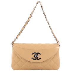 Chanel Crescent Chain Shoulder Bag Quilted Lambskin Small