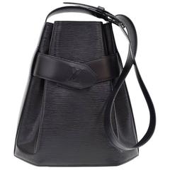 Louis Vuitton Sac Depaule PM Black Epi Leather Shoulder Bag 