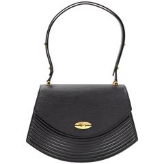 Vintage Louis Vuitton Tilsitt Black Epi Leather Shoulder Pochette Bag