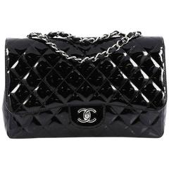 Chanel Classic Single Flap Bag Quilted Patent Jumbo (sac à rabat simple)