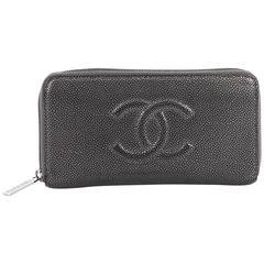 Chanel Timeless CC Zipped Wallet Caviar Long